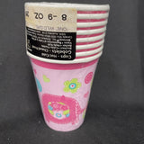 One Wild Girl Jungle Animal Cute Kids 1st Birthday Party 9 oz. Paper Cups