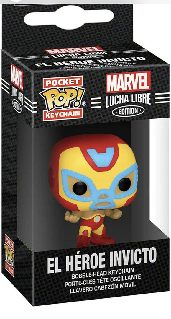 Funko - POP Keychain: Marvel Luchadores - Iron Man Brand New In Box