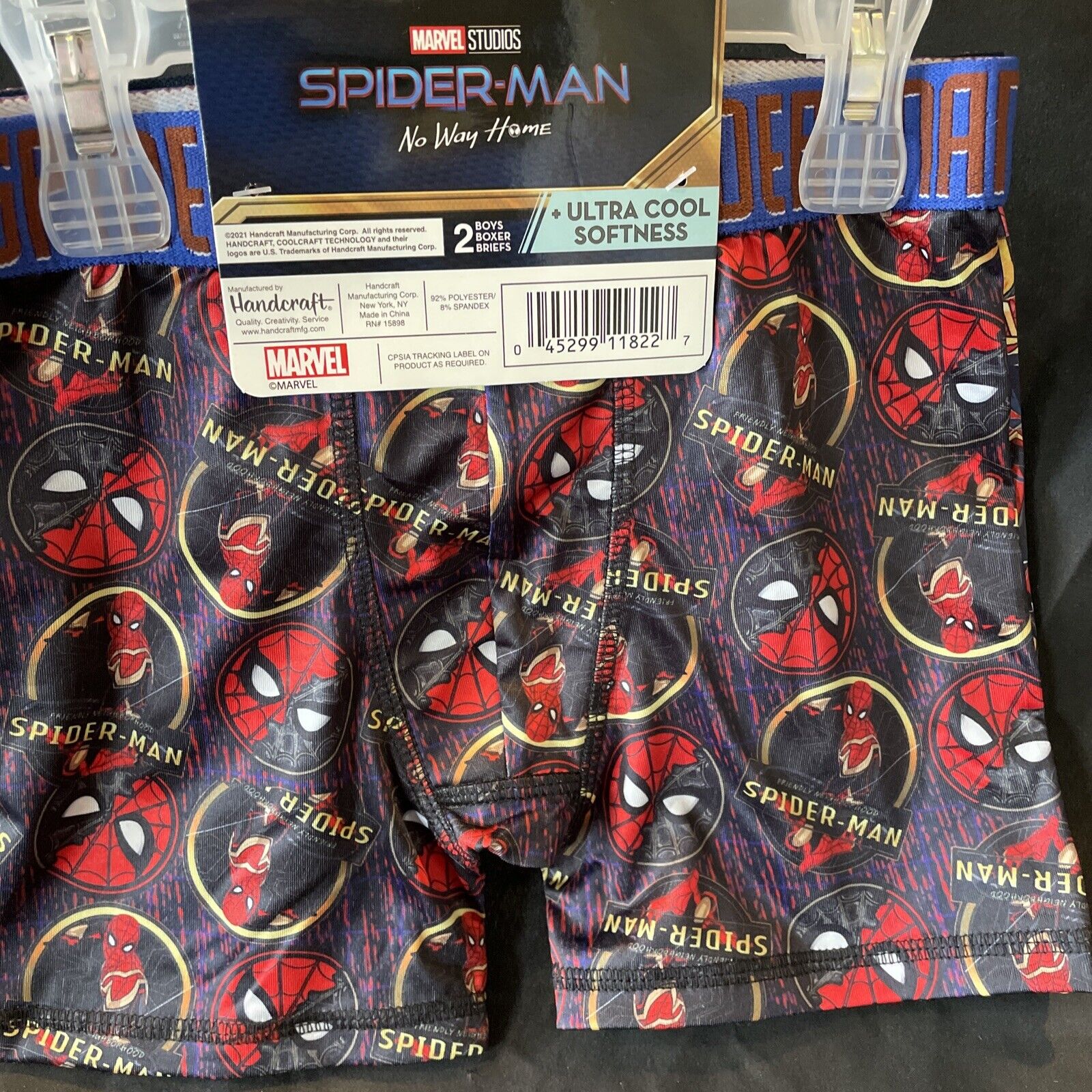 Marvel Spiderman Lot De 2 Boxers Pour Garçons