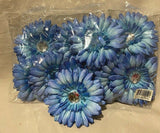 Lot Of 12 4” Daisy Craft Flowers w/ 1” Center Rhinestone Assorted Colors Avail