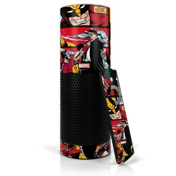 Marvel Wolverine Comic Collage Amazon Echo Skin By Skinit NEW