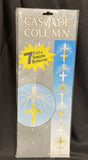 7Ft Long Gold & Silver Cross Foil Cascade Column Hanging Party Decoration - New