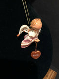 Pink Katie Prayer Angel Orn by the Encore Group made by Russ Berrie NEW