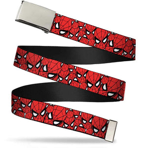 MARVEL COMICS Chrome Buckle Web Belt Spider-Man- WSPD002