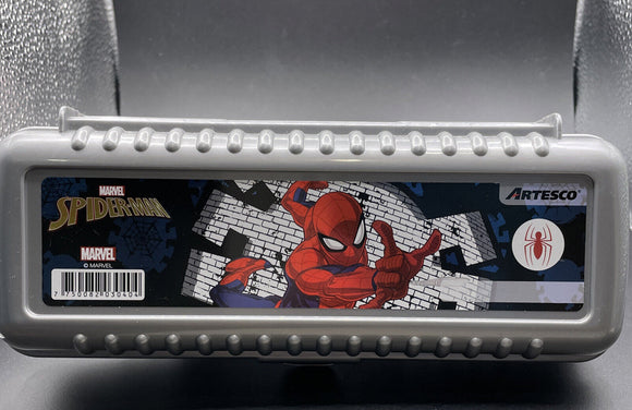 Marvel Spiderman Hard Pencil Case in Silver