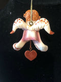 Pink Zoe Prayer Angel Orn by the Encore Group made by Russ Berrie NEW