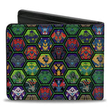 Marvel Mech Strike Monster Hunter Bifold Mens Buckle Down Wallet