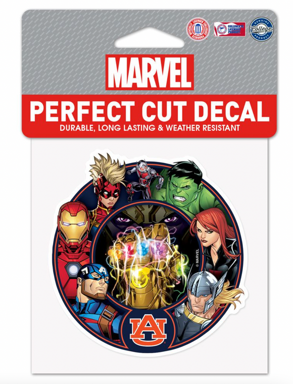 Auburn Tigers Marvel Avengers Perfect Cut Decal 4