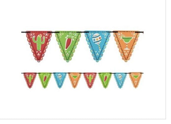 Fiesta 24 Pennant Banner 15’ Long