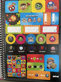 Marvel Avengers Kawaii Hardcover Spiral Notebook W/ Folder & Stickers 80 Sheets