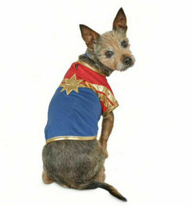 Marvel Avengers Captain Marvel Dog T-Shirt Size XS NEW