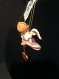 Pink Lily Prayer Angel Orn by the Encore Group made by Russ Berrie NEW