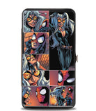 Buckle Down Spiderman & Black Cat Scene Blocks Marvel Hinged Wallet