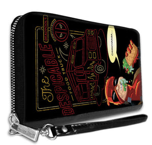 Buckle Down Marvel Deadpool Women’s Zip Around Wallet  The Despicable Food Truck Patter