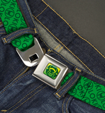 Marvel Loki Face Icon Seatbelt Belt LOKI Text/Icon Monogram- WTH025 24"-38"