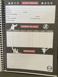 Marvel Avengers Everything Begins A Hero Hard Cover Spiral Notebook W/Stickers