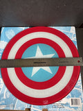 Marvel Captain America Round Tempered Glass 12” Cutting Board