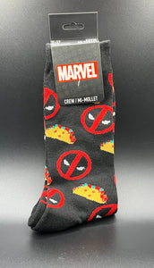 Marvel Deadpool Taco Crew Men's Sock Shoe Size 7-11