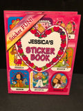 Personalized Name STICKER BOOK Stick With Us Girls Funky Groovy Stickers NEW